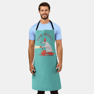 Tablier Funny Ours polaire sur motoneige personnalisable