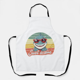 Tablier Funny requin invitation vous sourire