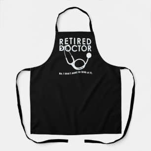 Tablier Funny Retraité Docteur Stethoscope Retrait Médic