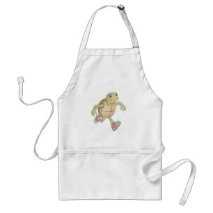 Tablier Funny Running Turtle Cartoon Cooking Apron