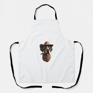Tablier Funny Sheriff Chemise Chien Allemand Pointer Chien