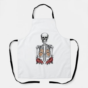 Tablier Funny Skeleton Citrouille Fall