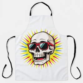 Tablier **Funny Skull With Sunglasses – Cartoon Laughing S