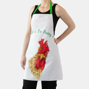 Tablier Funny Surpris Curious Rooster - Ce qui est si drô