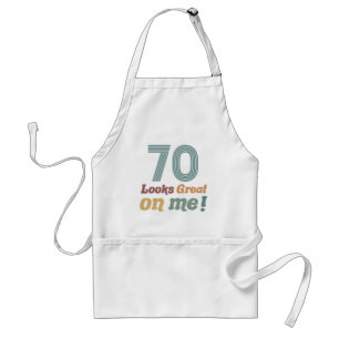 Tablier Funny Vintage 70e anniversaire