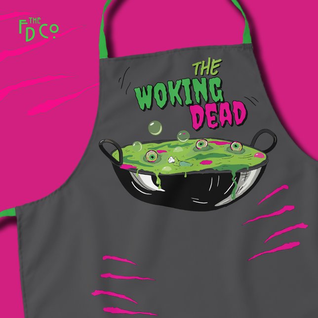 Tablier Funny Woking Dead Zombie Chef Pun (Créateur téléchargé)