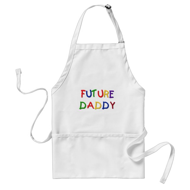 Tablier Futur papa Couleurs primaires Tshirts et cadeaux (Devant)
