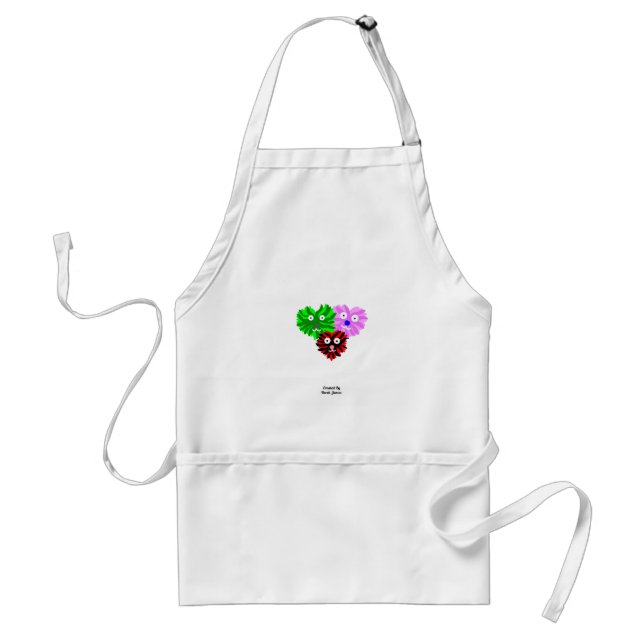 Tablier Fuzzies cardiaques (Devant)