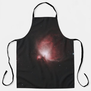 TABLIER GALAXIE ROUGE ET NOIR AVEC ÉTOILES