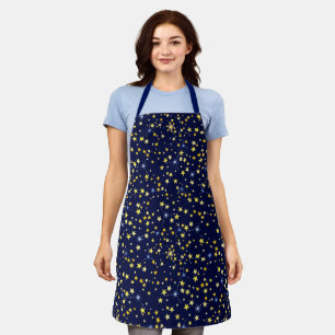 Tablier Galaxy Motif Starry Navy Elégante étoile Belle