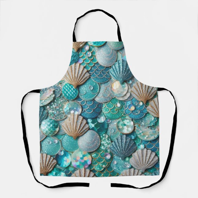 Tablier Galerie Turquoise de chemise de sirène échelles Im (Recto)