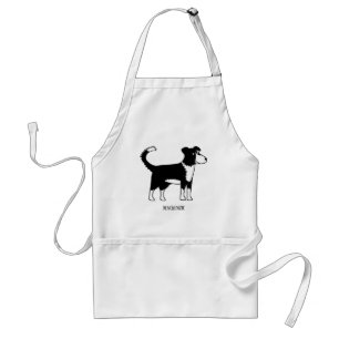 Tablier Gallois Bordure Collie Sheepdog Nom personnalisé