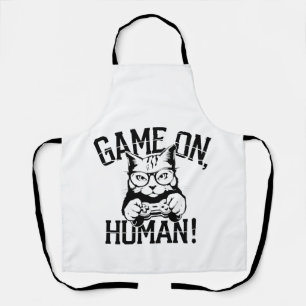 Tablier Gamer Cat Design Jeu Sur L'Homme - Cute Funny Cat