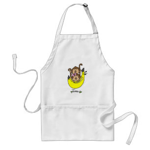 Tablier Garçon de singe et T-shirts et cadeaux jumeaux de