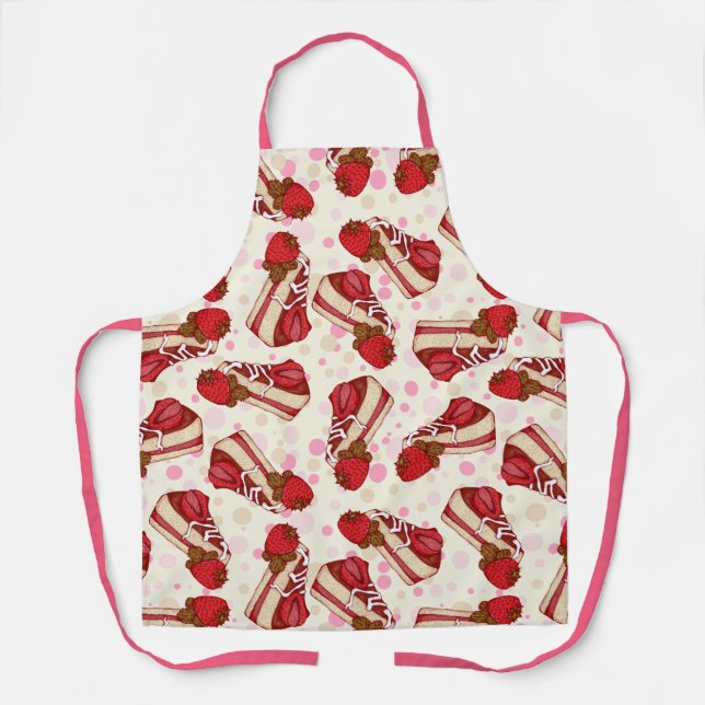 Tablier Gâteau aux fraises (Recto)