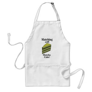 Tablier Gâteau Vert Matcha Drôle