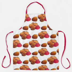 Tablier Gâteaux de poulet avec Ketchup Junk Food Foody