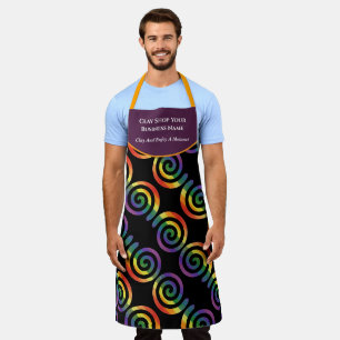 Tablier Gay LGBTQ Rainbow Pride Nom d'entreprise
