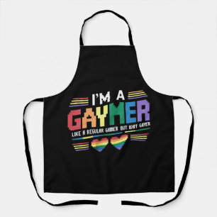 Tablier Gaymer comme un joueur régulier mais bien plus gay