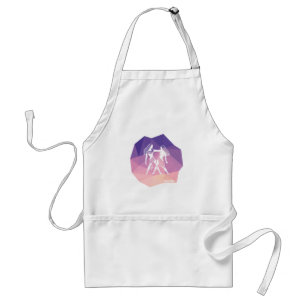 Tablier Gemini horoscope sign modern kitchen apron.