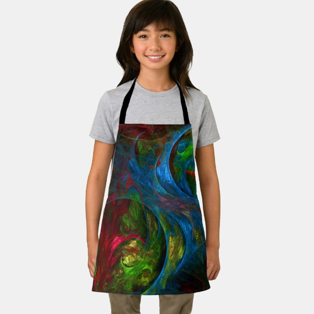 Tablier Genesis Blue Abstrait Art Apron (Insitu)