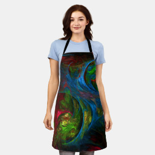 Tablier Genesis Blue Abstrait Art Apron