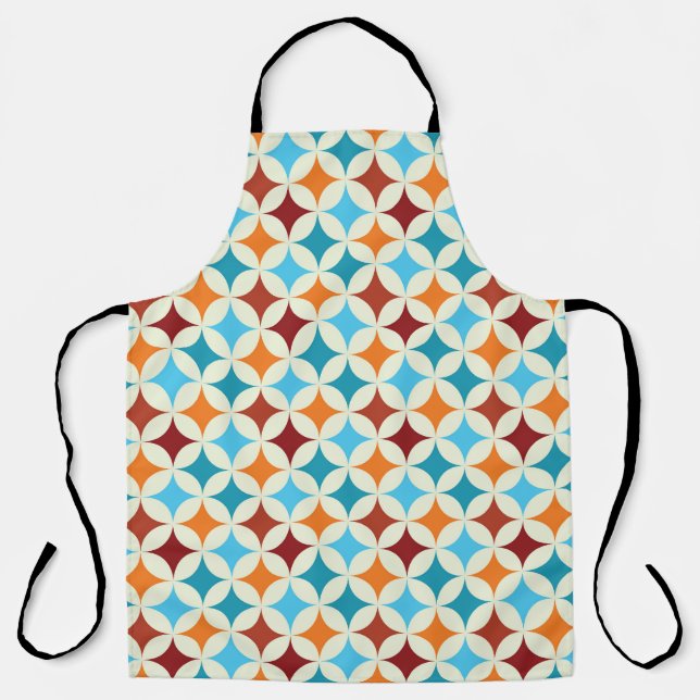 Tablier Géométrique stylé : Motif Vintage sans couture (Recto)