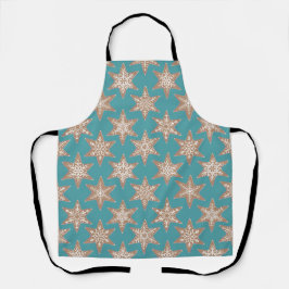 Tablier Gingerbread Stars Christmas (Green)