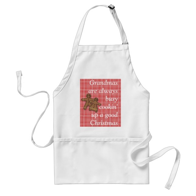 Tablier GingerbreadCoupleApron-personnaliser (Devant)