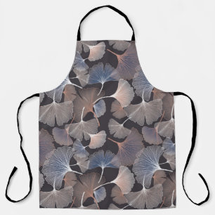 Tablier Ginkgo feuilles : élégant motif naturel.