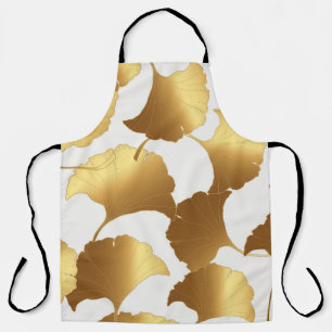 Tablier Ginkgo Gold : Design Vintage de luxe.