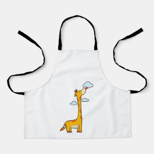 Tablier Girafe aux nuages