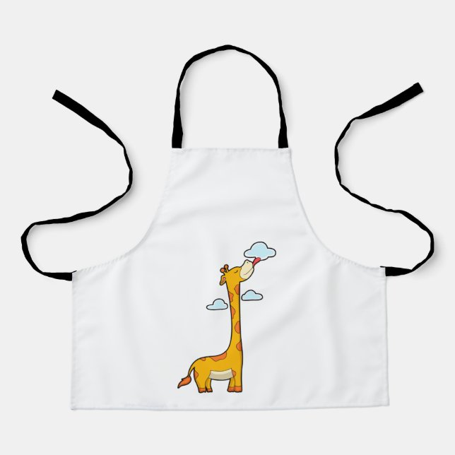 Tablier Girafe aux nuages (Recto)