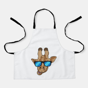 Tablier Girafe avec lunettes de soleil