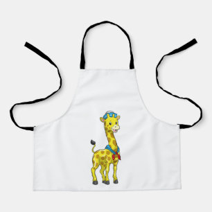 Tablier Girafe en voile avec casquette de voile