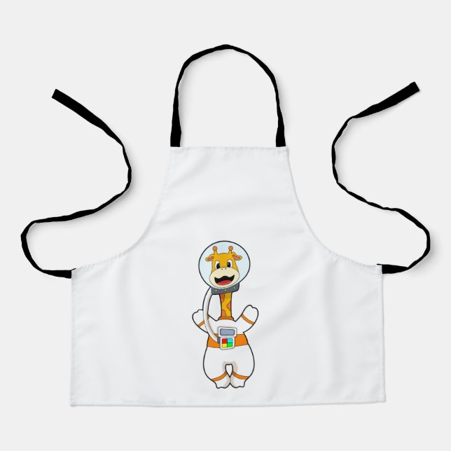 Tablier Giraffe en astronaute en costume (Recto)