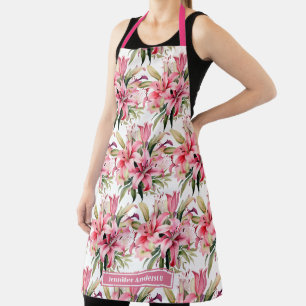 Tablier Girly Rose Stargazer Lily Floral