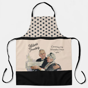Tablier Glaçage Drôle Vintage Couvrant les Erreurs Pêche
