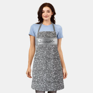 Tablier Glam Trendy Parties scintillant Diamond Nom person