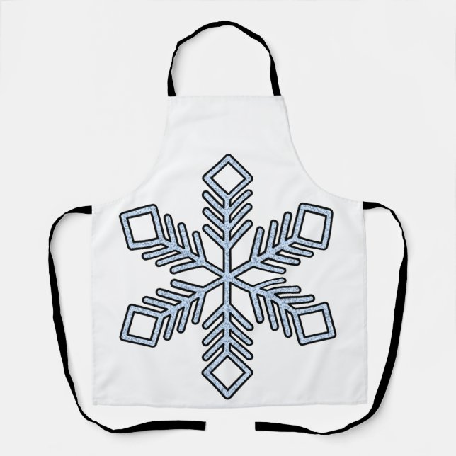 Tablier Glitter Snowflake - Baby Blue Branches (Recto)