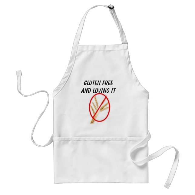 Tablier gluten-libre-blé, gluten libre et l'aimant (Devant)