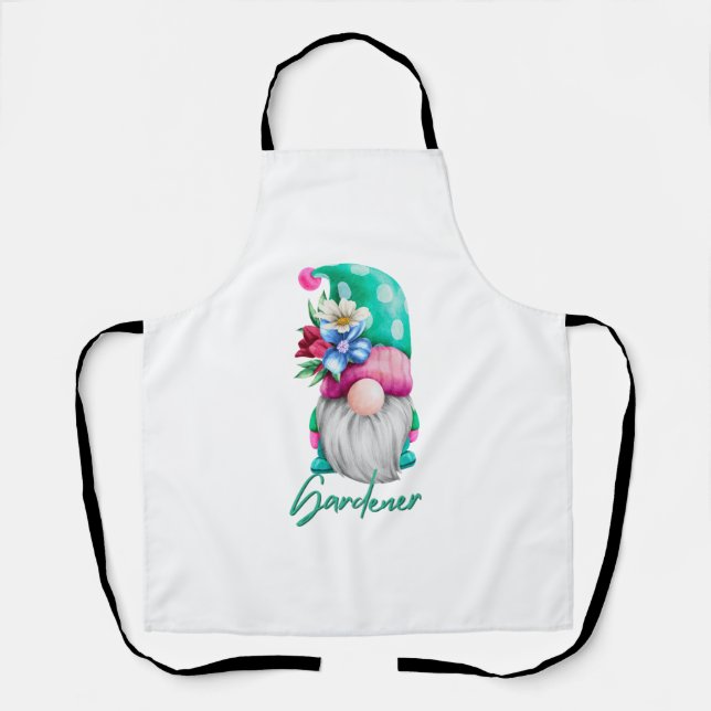 Tablier Gnome de printemps (Recto)