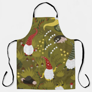 Tablier Gnomes de jardin : Faune de flore humoristique.