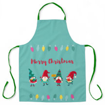 Tablier Gnomes de Noël