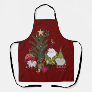 Tablier Gnomes de Noël par Pine Tree Holiday