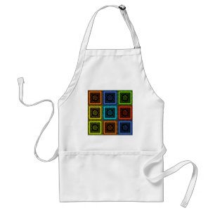 Tablier Golden Red blue Green Masai Couleurs traditionnell