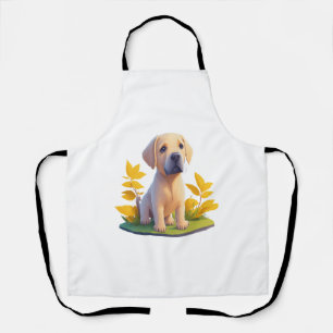 Tablier Golden Retriever Doggo Cute Chibi numérique