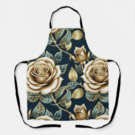 Tablier Golden Roses With a Metallic Finish