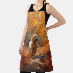 Tablier Goldendoodle en automne Leaves Fall Inspire