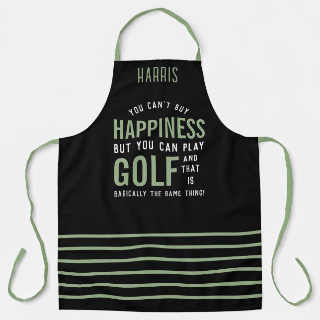 Tablier Golf est le bonheur Funny Golf Lover cadeaux (Recto)